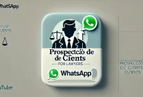 DALL·E 2024-10-02 19.15.03 - A minimalist YouTube thumbnail on the theme of client prospecting for lawyers. The design features a clean and simple layout with a lawyer icon in the